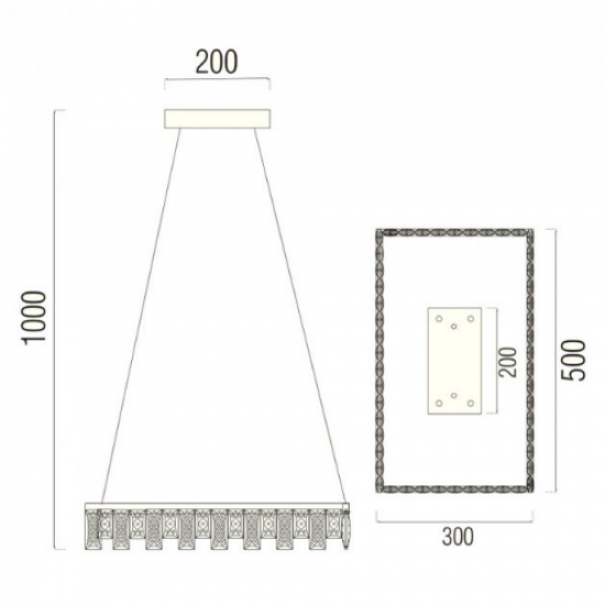 LED полилей NIRVANA 32W 4000K 2240Lm хром